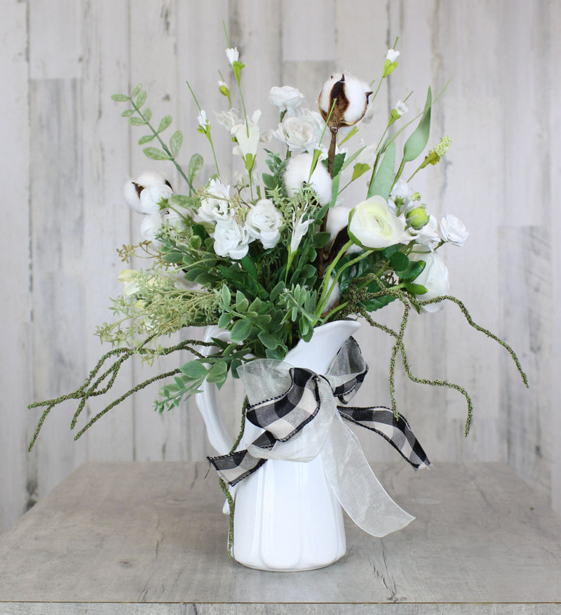 Silk Farmhouse Pitcher