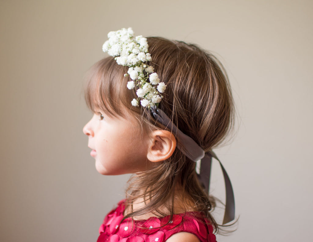 Floral Halo Tieback for Babies